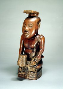 Retrato Ndop del Rey Mishe miShyaan maMbul Kuba (Bushoong), Zaire